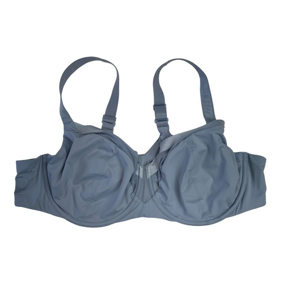 Bras N Things Underwire Unpadded Sheer Trim Full Coverage Bra, 44D‎
